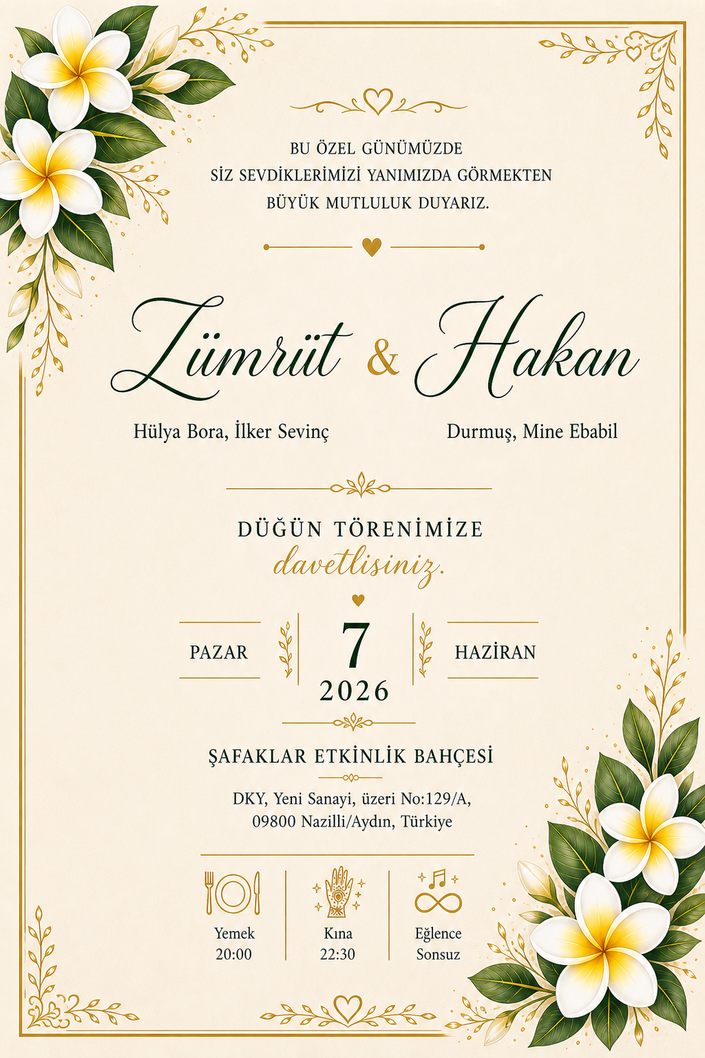Invitation de Mariage